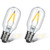 Makeup Mirror Replacement LED Bulbs, 0.7W 120V Type T Light Bulb, 2 Pack