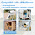 Briidea WiFi Mailbox Alert with LoRa Technology Up to 1200ft Long Range, Updated Sensing Technology Fits for Any Mailbox Type, 2.4 & 5GHz Dual-Band WiFi Compatible, Low Power with Battery Indicator