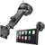 SkyTitan Replacement Car Mount for Carplay Screen with 4-Tab Bracket Holder, Upgraded Suction Cup Windshield Mount for Portable CarPlay Screens Android Car Monitors, Strong Adhesive Gel