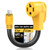NEMA 5-15P to NEMA 14-30R Dryer Adapter Cord, 1FT 3-Prong Household Plug to 4-Prong Dryer Outlet Converter, 10AWG Heavy Duty STW Extension Cable, ETL Listed, Heat-Resistant for 120V Power (Yellow)
