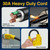 NEMA 5-15P to NEMA 14-30R Dryer Adapter Cord, 1FT 3-Prong Household Plug to 4-Prong Dryer Outlet Converter, 10AWG Heavy Duty STW Extension Cable, ETL Listed, Heat-Resistant for 120V Power (Yellow)