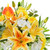 11pcs Artificial Lilies Real Touch Artificial Flowers Calla Lily Orange