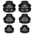 JYIS 6PCS Ball Joint Boot Kit, Rubber Tie Rod End Boot, Turn To Rod Arm Ball Joint Head Dust Protection Rubber Covers, Automotive Suspension Steering Parts Replacement Compatible with Most Vehicles