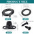 Supkiir 40 Sets Marine Grade Twist Lock Fasteners, Rust-Proof Coated Turn Button with Eyelet and Stud Mounting Screws, Alloy Tarp Grommet Fasteners for Marine Boats, RVs and Canvas Sailboats