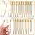 Supkiir 20 Pcs Large Safety Pins, 3 Inch Metal Heavy Duty Safety Pin, Gold Giant Sewing Pins Bulk for Clothing, Quilting, Shawls, Canvas, Pants, Waist Fastening and DIY Sewing