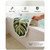 Sisher Monstera Leaf Bath Mat Non-Slip 21''x26'',Cute Green Plant Bath Mat