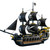Chodia Pirate Ship Building Blocks Set, Black Pirate Vessel Toys,3-Mast Classic Pearl Corsair Sailing Ship Model Kits with Display Stand, Birthday Gifts for Adults Boys Men Teens Kids 8+,8-12（801 PCS