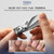 Gösol Nail Clipper Anti-Splash, Stainless Steel, Wide Jaw Sharp Blades