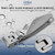 Gösol Nail Clipper Anti-Splash, Stainless Steel, Wide Jaw Sharp Blades