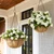 Coreland 12 Bundles Artificial Impatiens Flowers for Outdoor, UV Resistant Realistic Silk Flowers Faux Plant Bushes for Patio Garden Porch Decoration, White