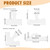 Lainballow 5 Pcs Router Templates for Woodworking, Acrylic Charcuterie Board Handle Template, Thick Handle Cutting Board Template, Angled Curvy Tracing Stencils Cut Guide Tools for Kitchen Woodworking