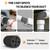 TroyStudio  Air Vent Noise Reducer Foam Insert, Extended 4 Inch Exhaust Duct Silencer-Inline Return Airflow Ventilation Sound Damper Plug for HVAC Tube,Pipe,Air Conditioner,Bathroom Fan,and Grow Tent