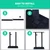 Pool Stick Holder with Multiple Storage, Floor-Standing Pool Cue Rack for 10 Cues, Pool Balls and Accessories, Wooden Billiard Equipment Storage Organizer for Billiard Room, Pool Table, or Game Club
