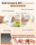 DEJUNPIOOL Hand Massager with Heat and Compression, Cooling Fan