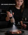 CIRCLE JOY Electric Salt and Pepper Grinder Set with Charging Base, Rechargeable Automatic Pepper Mill, Adjustable Coarseness, LED Light, 140ml Large Capacity