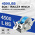 Heavy Duty Boat Winch, 4500 lbs Capacity, All Steel Construction with 2 Inch x 32 Feet Nylon Strap, Manual Hand Crank for Marine Trailer Loading