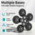 Rechabite Magnetic Light Bar Base Mounts, 2 Pack Heavy Duty Universal Mounting Brackets with Strong Magnet for Off Road Lamp, Roof Lights, Fog Lights on SUV, Truck, Jeep(5 Base Mount)