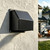 4 Inch Dryer Vent Cover Outside, Metal Exhaust Vent with Detachable Front Cover & Cushioned Non-Return Flap, Easy Maintenance Outdoor Dryer Vent for House, Black