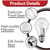 StreytoTek 8 Pcs 043168787963 78796 Halogen Light Bulbs, 43W 120V Dimmable