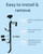 JZLiner Heavy Duty Pool Fence Hooks 2pcs Pool Accessories Organizer Hanger for Poles Skimmers Vacuum Hose Easy Install on Fence