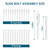 Slide Spring Bolt for Eze Breeze 4 Track Windows, 12 Pack