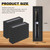 BUWUSMU 42 Pcs Empty Pen Gift Boxes With Clear Lid And Cushion (Black)