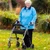 Rollator Walker Seat Cushion for Seniors Memory Foam Pad with Adjustable Straps Washable Breathable Cover Support Cushion for Elderly Walker Seat Accessories 12x12x3.5 Inch(Black)