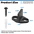 4 Pack Sliding Door Bottom Guide Floor Mount, Matte Black