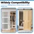 4 Pack Sliding Door Bottom Guide Floor Mount, Matte Black