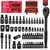 54-Piece Master Torx Bit Socket Set, T8-T70 Star Bits and E4-E24 E-Torx Sockets, Ratchet Wrench, 1/4" Bit Holder, S2 Steel Bits, CR-V Sockets, Extension Bars and Adapters for Auto Repair