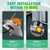 HOCHO Watermelon Light Bracket, Upgraded Thickened 304 Stainless Steel Anti-Breakage Watermelon Mirror Turn Signal Bracket, Angled Bracket Holder Turn Signal Light Mounting Plate-2 Pcs