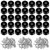 100 Pieces Rubber Feet for Cutting Board Non Slip Round-Rubber Feet Bumpers with Stainless Screws, Non Marking Small-Rubbers Feeteet for Kitchen, Electronics and Furniture(1" W x 0.33" H)