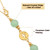 Crystal Cross Car Charm for Rearview Mirror, Car Mirror Hanging Accessories, Christian Cross Car Decor Ornament, Cute Car Charm for Women Drivers Mom (Green)