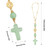 Crystal Cross Car Charm for Rearview Mirror, Car Mirror Hanging Accessories, Christian Cross Car Decor Ornament, Cute Car Charm for Women Drivers Mom (Green)