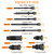 46PCS Compression and Leakage Test with Dual-Scale Diesel Pressure Gauge
