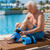 Aquatic Cuffs for Water Exercise, Long EVA Leg Floats for Pool Training