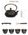 Jotboom 28oz Cast Iron Teapot with 4 Cups, Stovetop Safe Tea Kettle