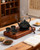 Jotboom 28oz Cast Iron Teapot with 4 Cups, Stovetop Safe Tea Kettle