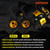 MARVELURE Bearing Cover Handle Cap Compatible for Penn Spinfisher VI VII, Slammer III IV Spinning Reels (Black Gold, for Slammer/Spinfisher 5500-8500)