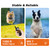 Ultra Compact Dog Shock Collar, Lightest Dog Training Collar with Remote for Small Dogs 5-30lbs & Medium Dogs/Puppies, Waterproof, Rechargeable, 1300ft Range(Orange&Small)