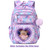 MOONBABY Kids Backpack for Girls Ages 6-12 with Sweet Heart Pocket, 17" Lightweight Elementary Middle School Bookbag, Bowknot Lace Ballet Style