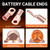 Filluck 245pcs Battery Cable Ends Kit,AWG 2 4 6 8 1/0 2/0 Gauge,0 Gauge 00 Gauge Heavy Duty Wire lugs, 3/8" Ring Terminal Connectors with 3:1 Heat Shrink Tube & Professional Wire Cutter