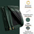 Patiobay Large Tarp 12x16 FT 16 Mil Heavy Duty Waterproof Tarps Green