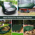 Patiobay Large Tarp 12x16 FT 16 Mil Heavy Duty Waterproof Tarps Green