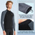 Wetsuit Top Men Long Sleeve Front Zip Wetsuit Jacket 1.5mm Neoprene Body Nylon Sleeve Swimsuit for Swimming Diving Surfing 3XL Size