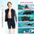 Wetsuit Top Men Long Sleeve Front Zip Wetsuit Jacket 1.5mm Neoprene Body Nylon Sleeve Swimsuit for Swimming Diving Surfing 3XL Size