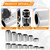 VPZMT Wheel Axle Spacer Kit I.D. 3/4" (0.75) - O.D. 1-1/8" (1.125) for Harley Bobbers Choppers Dyna Softail & Touring Road king Street glide Electra glide Sportster 1200 883,CNC Aluminum,13 PCS