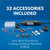 Dremel 4000-2/32 Rotary Tool Kit with 2 Attachments and 32 Accessories