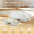 YONILL Mini Double Dutch Oven with Lid for Sourdough Bread Baking (White)