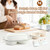 YONILL Mini Double Dutch Oven with Lid for Sourdough Bread Baking (White)